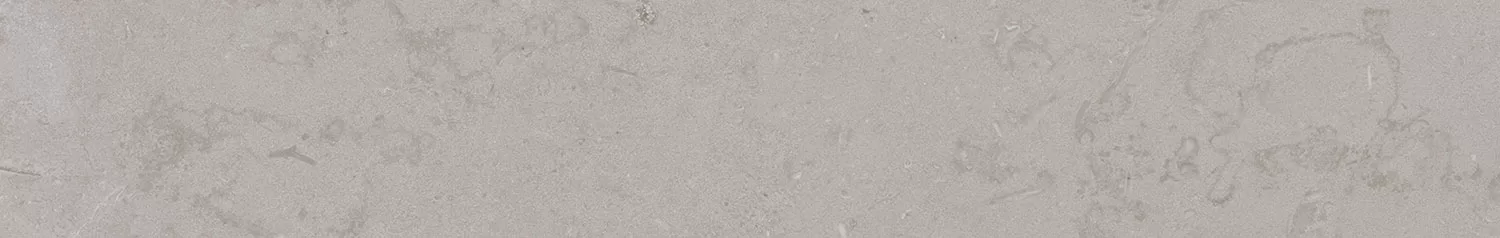 Плинтус Про Лаймстоун серый натуральный обрезной 60x9,5x0,9