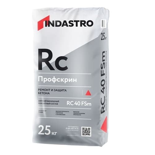 Состав ремонтный финишный INDASTRO Профскрин RC40 F Sm зимний 25 кг