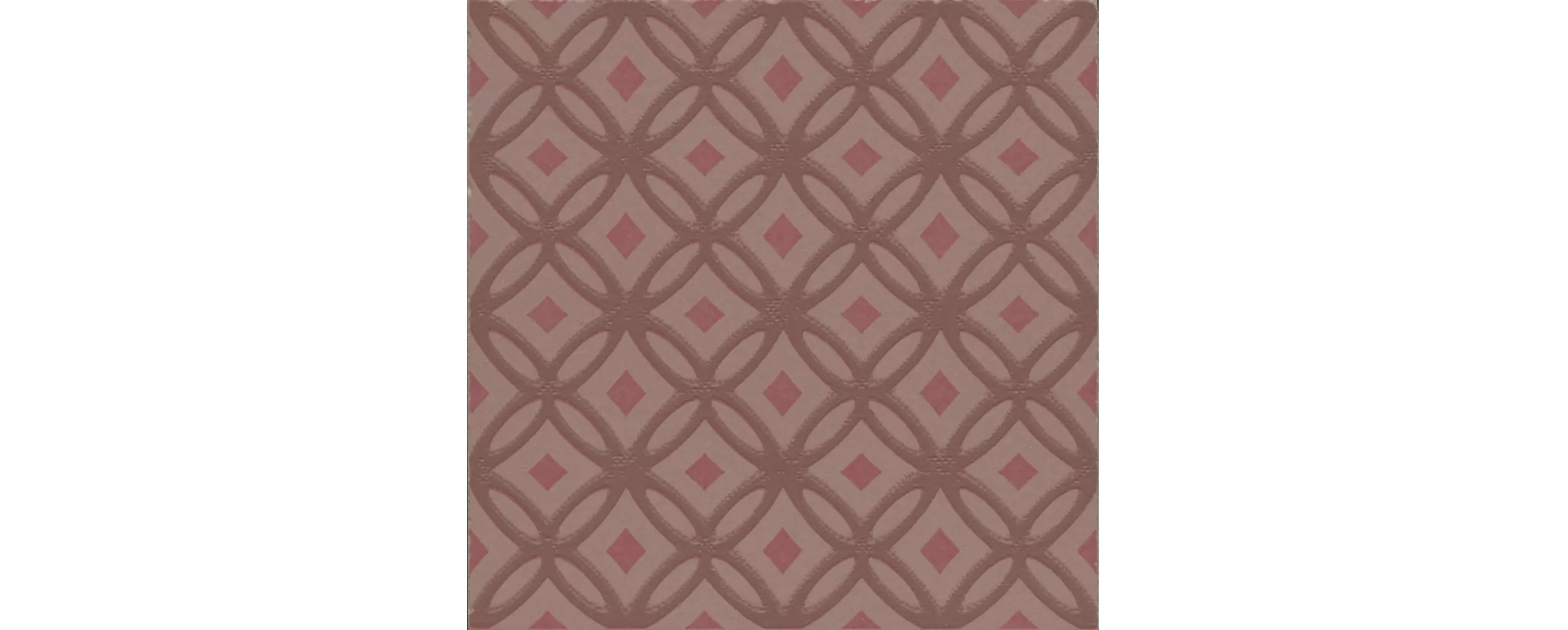 Декор Агуста 1 розовый матовый 9,8x9,8x0,7