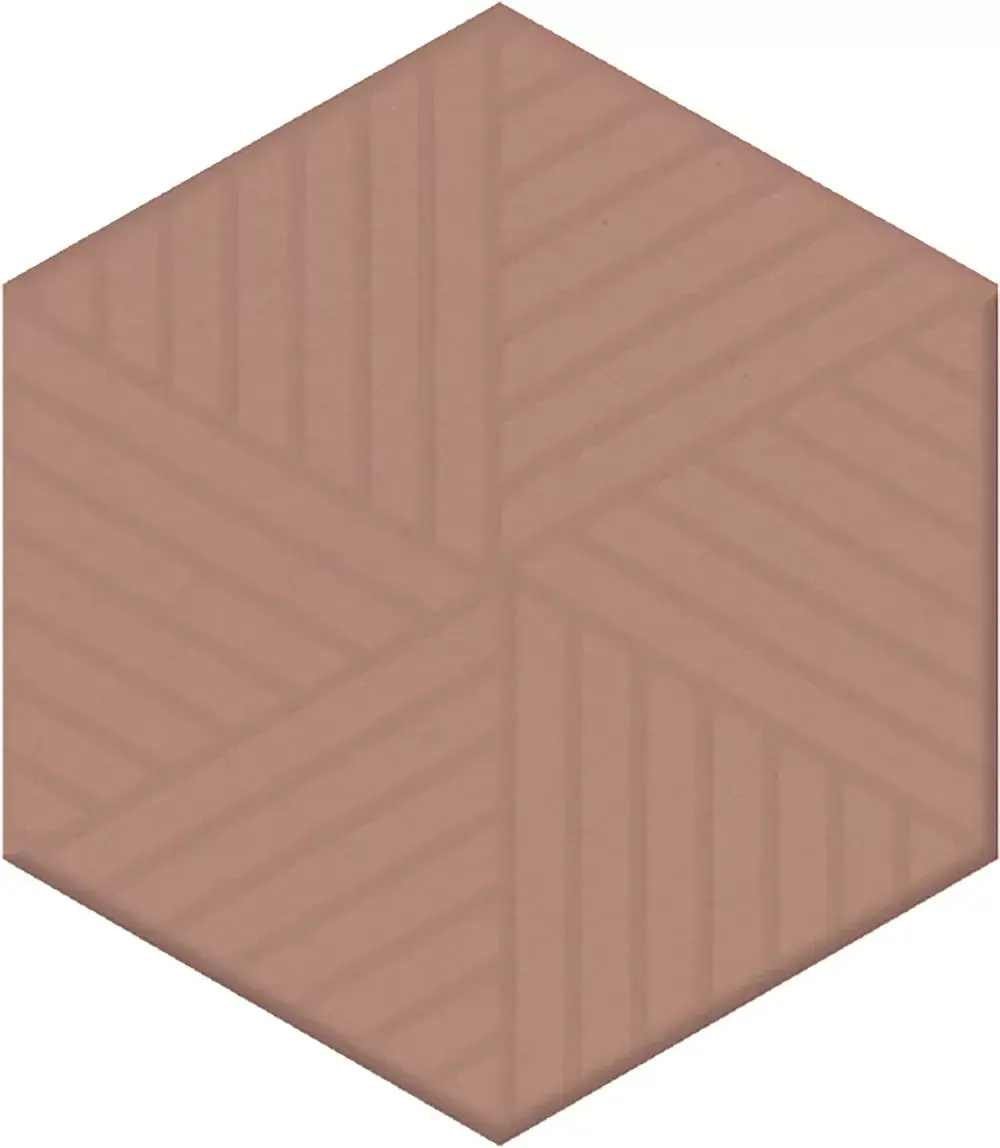 Декор Агуста розовый матовый 6x5,2x0,69