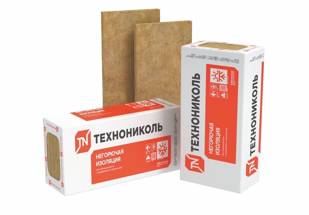 Утеплитель ТЕХНОНИКОЛЬ Технофас Стандарт Лайт 1200х600х100 мм, 3 шт