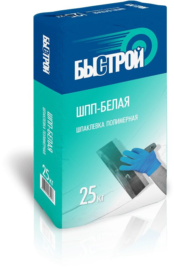 Шпатлевка полимерная Быстрой ШпП белая 25 кг