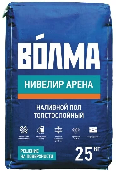 Смесь сухая напольная комплексная Волма Нивелир Арена 25 кг