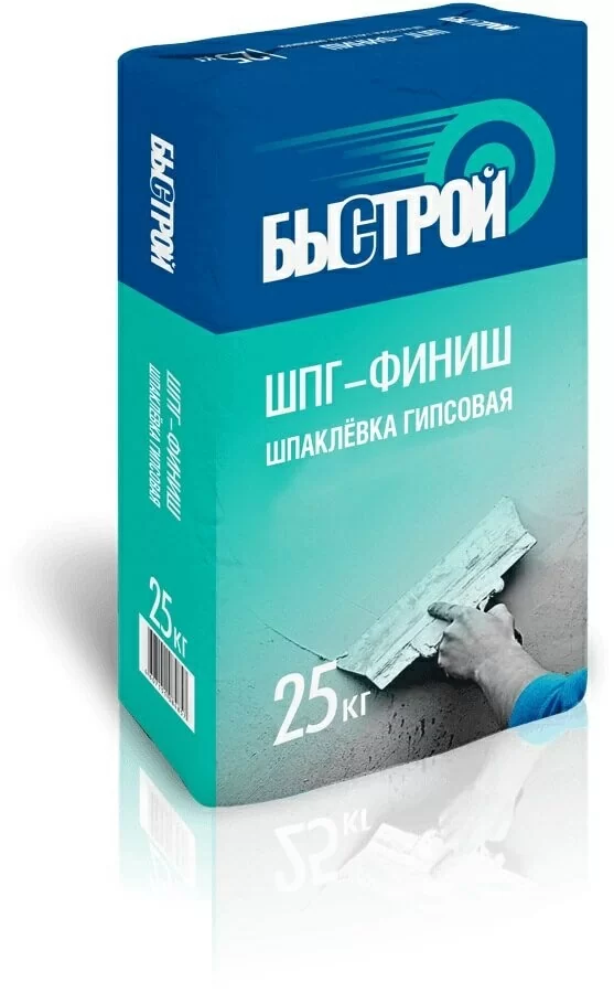 Смесь сухая шпаклевочная гипсовая БЫСТРОЙ ШпГ-финиш 25 кг