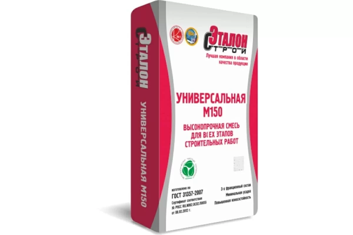 Смесь сухая кладочная универсальная ЭТАЛОН М-150 40 кг