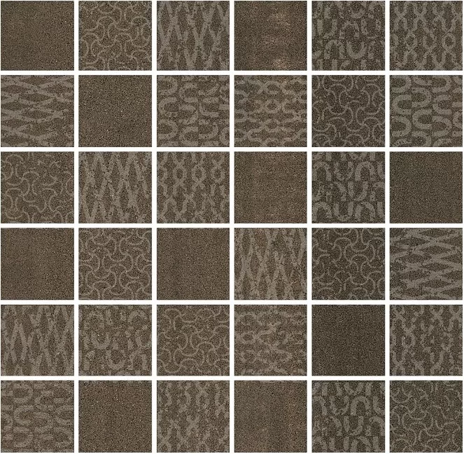 Декор Про Дабл коричневый мозаичный  30x30x0,9