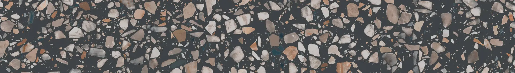 Плинтус Бричиола чёрный матовый обрезной 60x9,5x0,9