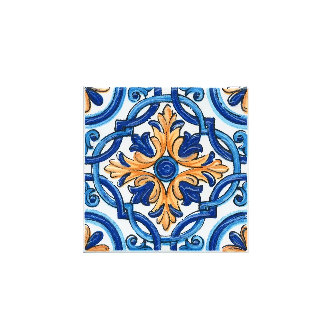 Вставка Капри майолика  9,8x9,8x0,7