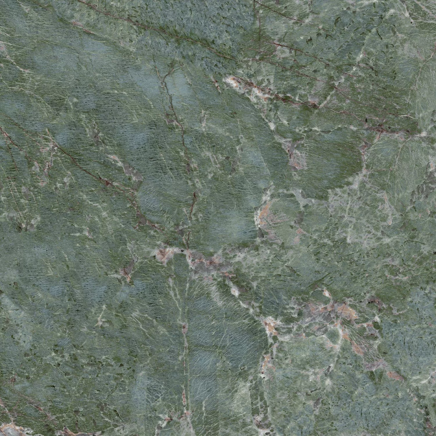 Эвора зеленый лаппатированный обрезной 60x60x0,9