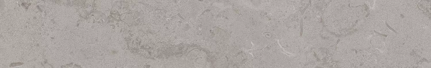 Плинтус Про Лаймстоун серый натуральный обрезной 60x9,5x0,9