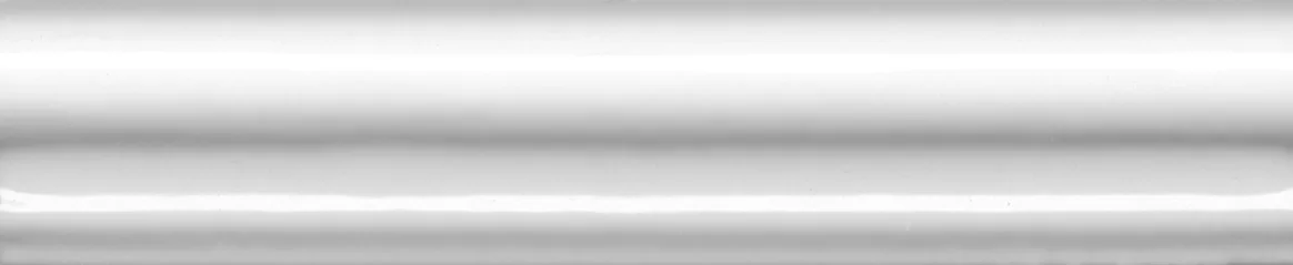 Бордюр Багет Граньяно белый глянцевый 15x3x1,6