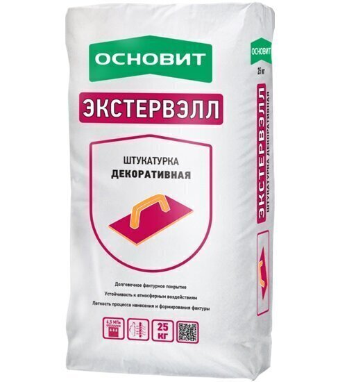 Штукатурка декоративная ОСНОВИТ OS-2,5 GK Экстервэлл OS-2,5 короед серый 25 кг
