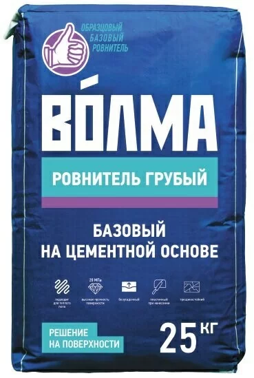 Наливной пол Волма Ровнитель грубый 25 кг