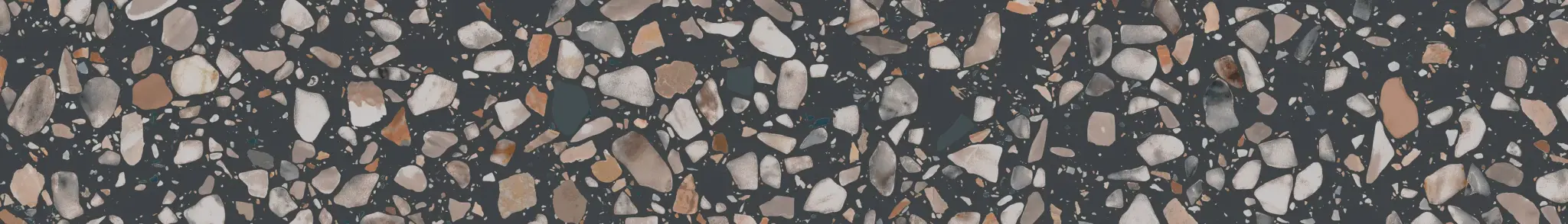 Плинтус Бричиола чёрный матовый обрезной 60x9,5x0,9