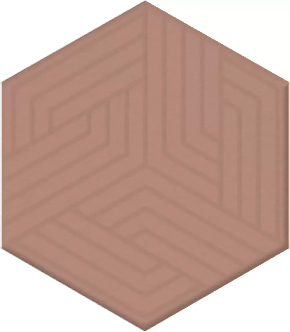 Декор Агуста розовый матовый 6x5,2x0,69