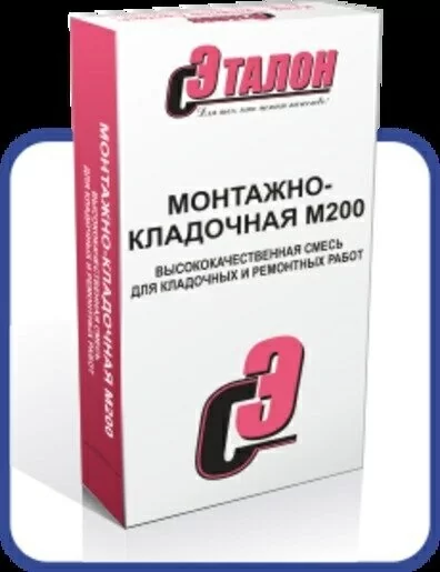 Цементная кладочная смесь Эталон М200 50 кг