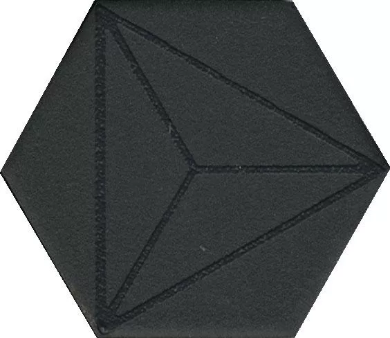 Декор Агуста черный 6x5,2x0,69