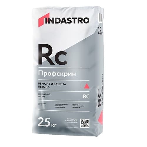 Состав ремонтный финишный INDASTRO Профскрин RC35 Sm 25 кг