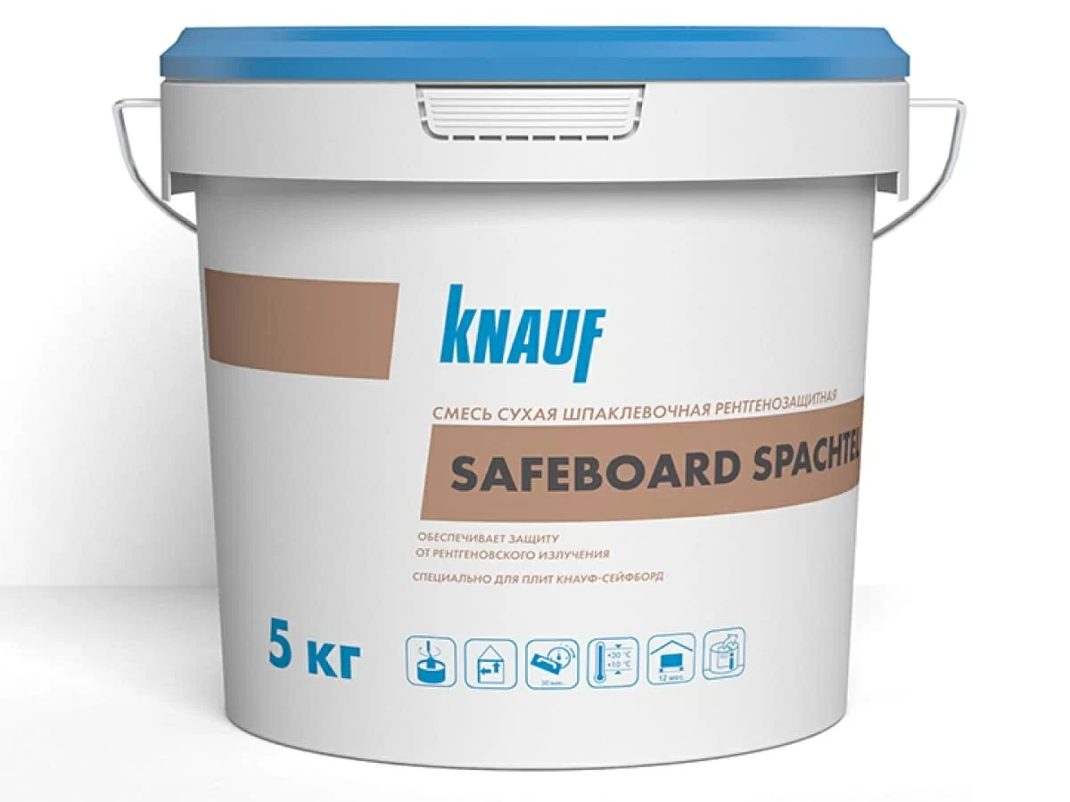 Смесь сухая шпатлевочная гипсовая KNAUF Сейфборд Шпахтель 5 кг