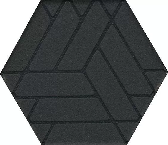 Декор Агуста черный 6x5,2x0,69