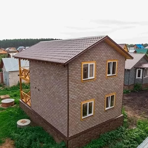 Фасадная плитка ТЕХНОНИКОЛЬ Hauberk Травертин Камень
