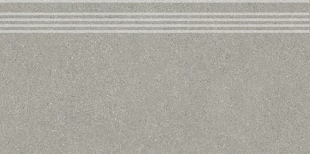Ступень Джиминьяно серый матовый обрезной 30x60x0,9