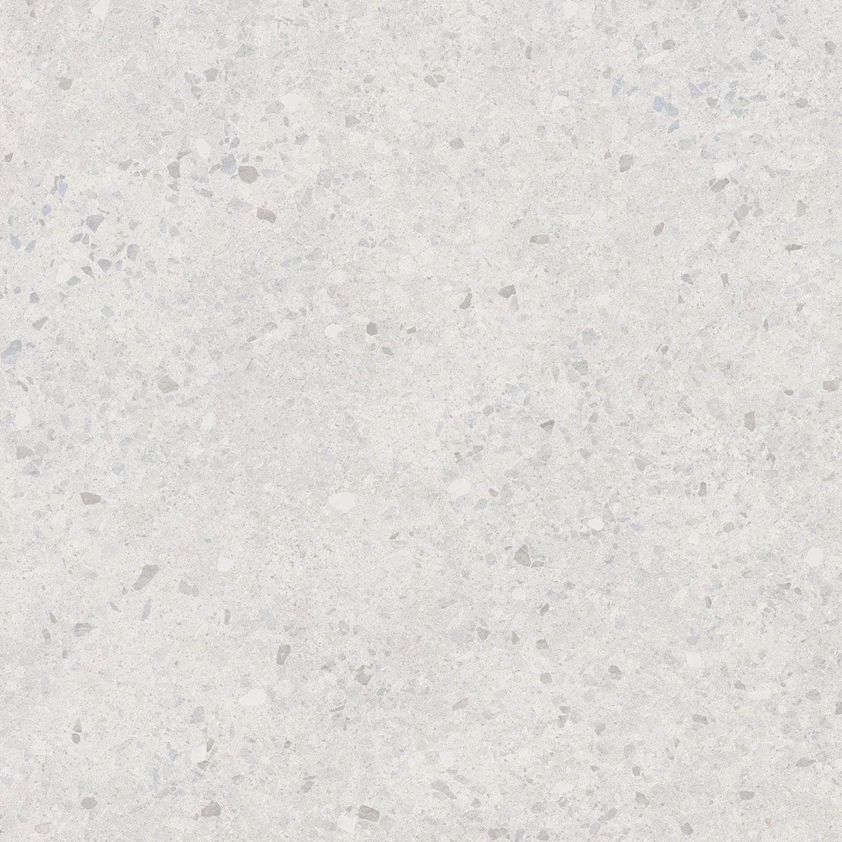 Терраццо серый светлый обрезной 60x60x0,9
