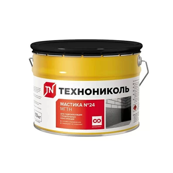 Мастика гидроизоляционная ТЕХНОНИКОЛЬ № 24 МГТН, 10 кг