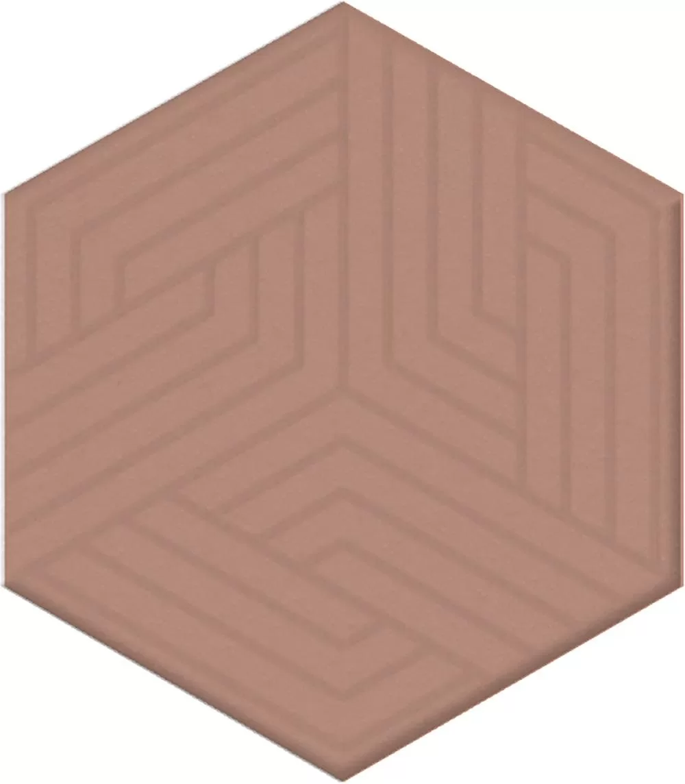 Декор Агуста розовый матовый 6x5,2x0,69