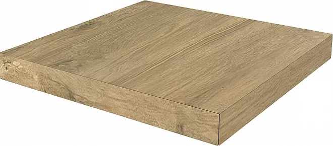 Ступень угловая клееная левая Сальветти капучино  33x33x0,9