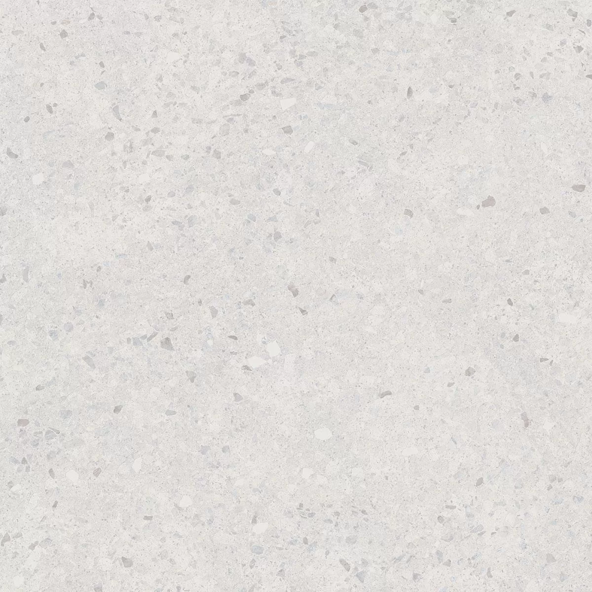 Терраццо серый светлый обрезной 60x60x0,9