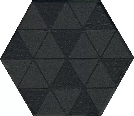 Декор Агуста черный 6x5,2x0,69