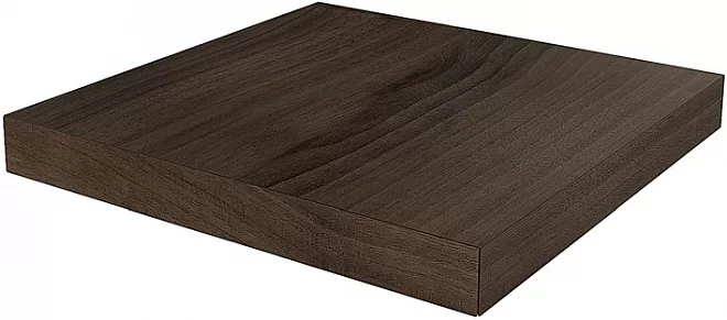 Ступень угловая клееная левая Про Вуд коричневый  33x33x0,9
