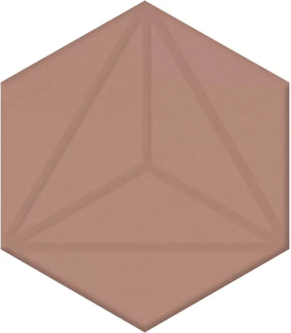 Декор Агуста розовый матовый 6x5,2x0,69