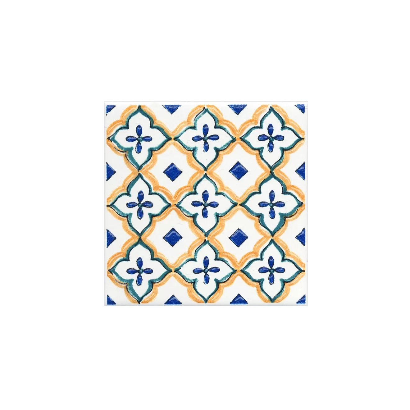 Вставка Капри майолика  9,8x9,8x0,7