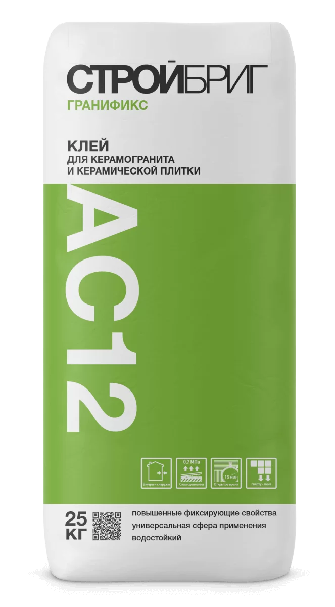 Клей плиточный Стройбриг Гранификс АС12 25 кг